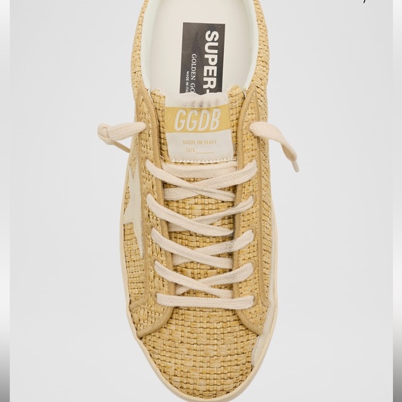 ⭐️RARE Golden Goose Superstar Sabot Raffia Low-Top Sneakers sz 10 / 40 ⭐️ NIB - Picture 3 of 7